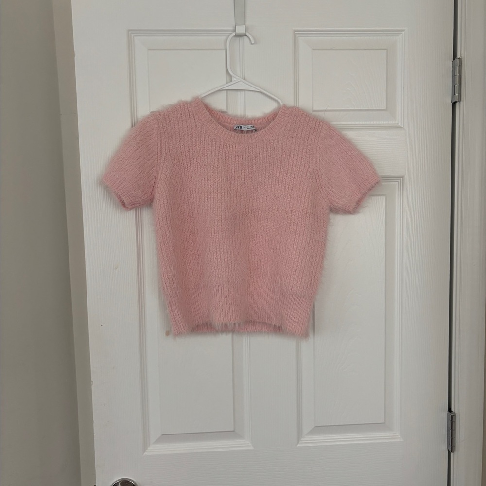 Zara Soft Pink Knit Sweater
